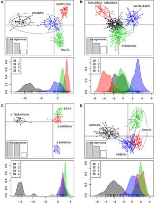 Inferring Connectivity Range in Submerged Aquatic Populations (Ruppia L.) Along European Coastal Lagoons From Genetic Imprint and Simulated Dispersal Trajectories